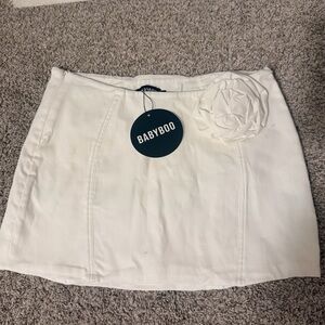 White Mini Skirt
